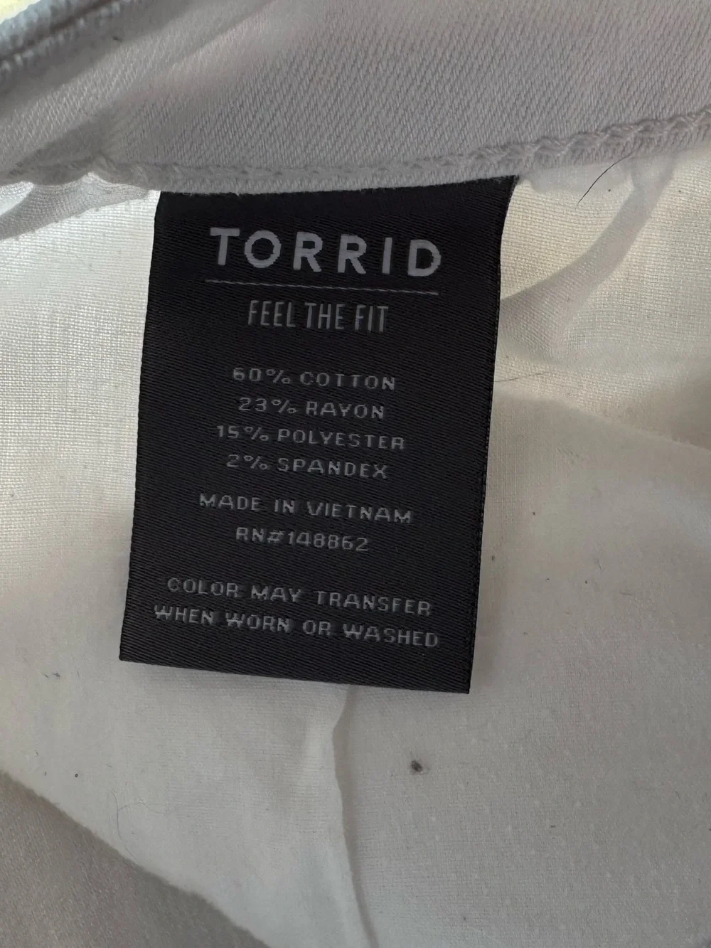 torrid White High-Rise Button-Fly Frayed Denim Shorts